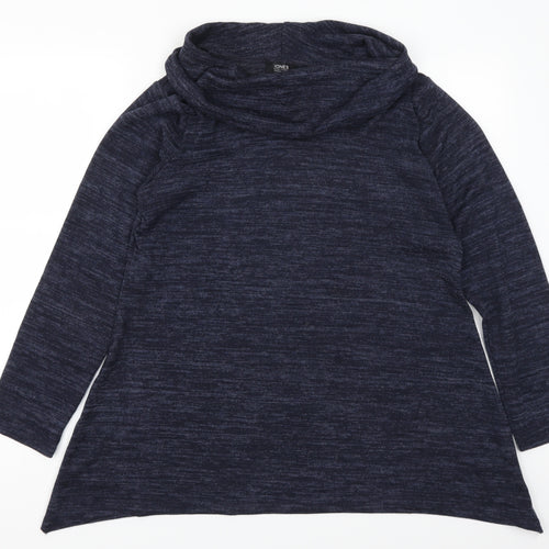 Jones Womens Blue   Pullover Sweatshirt Size M