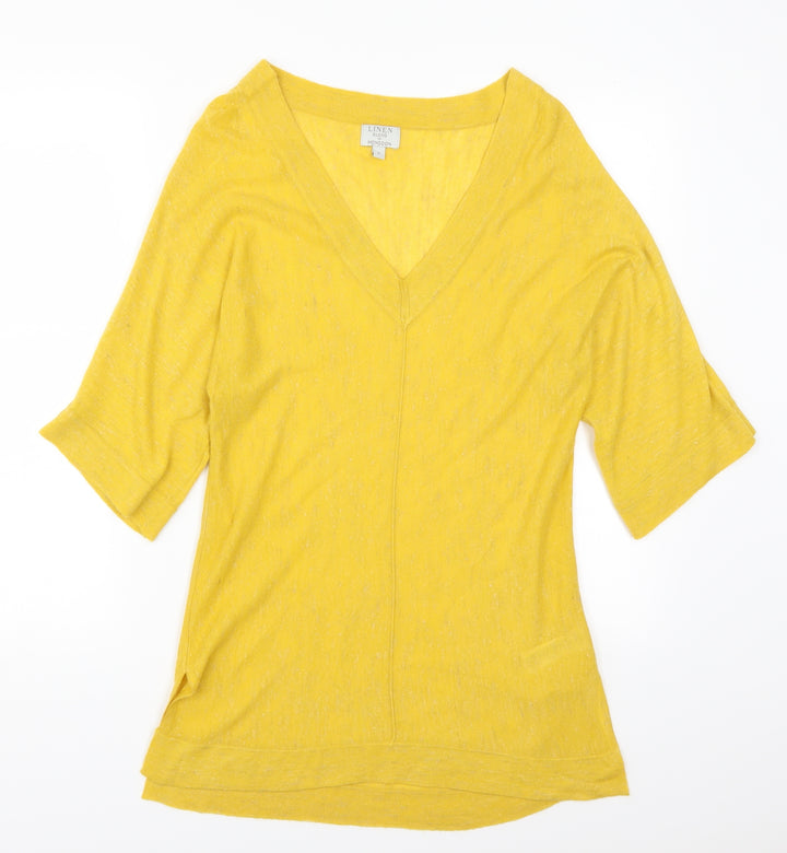 Monsoon Womens Yellow Pullover Jumper Size S
