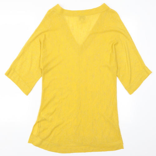 Monsoon Womens Yellow   Pullover Jumper Size S