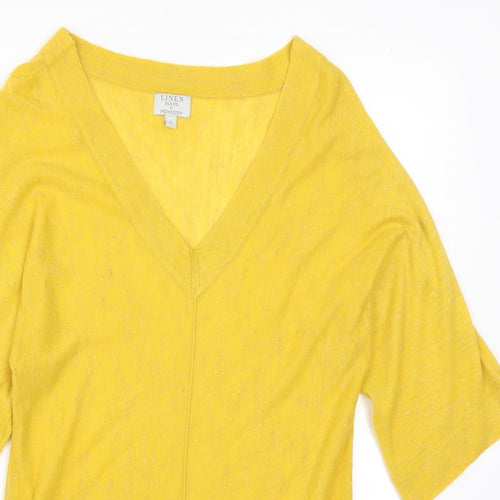Monsoon Womens Yellow   Pullover Jumper Size S