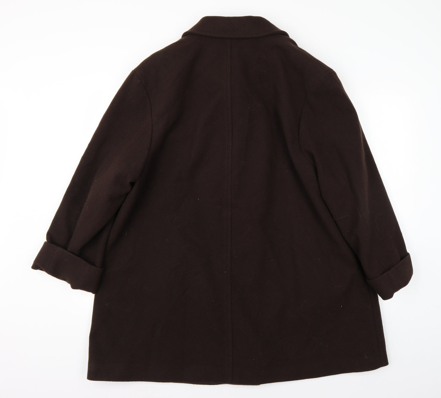 Preworn Womens Brown   Jacket Coat Size 16