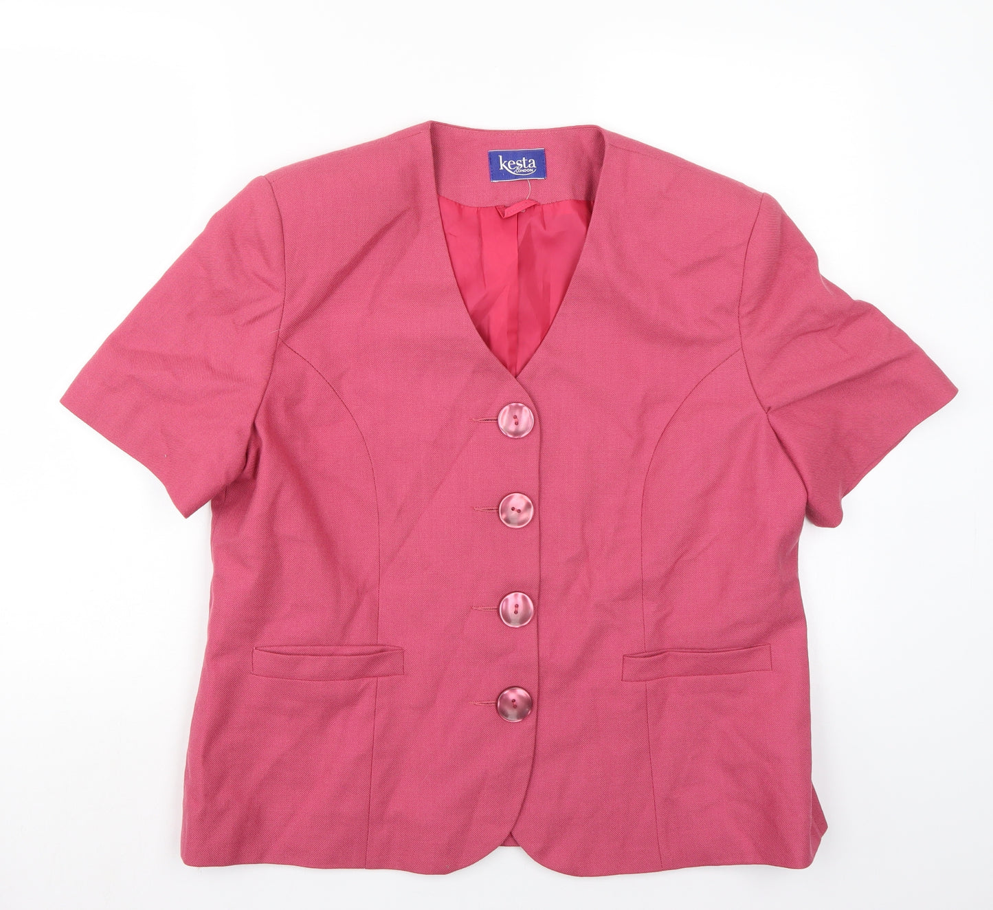 kesra Womens Pink   Jacket Blazer Size 16