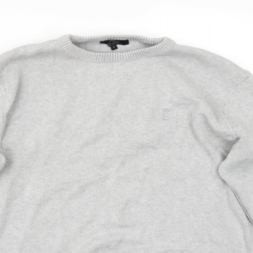 Easy Mens Grey   Pullover Jumper Size L
