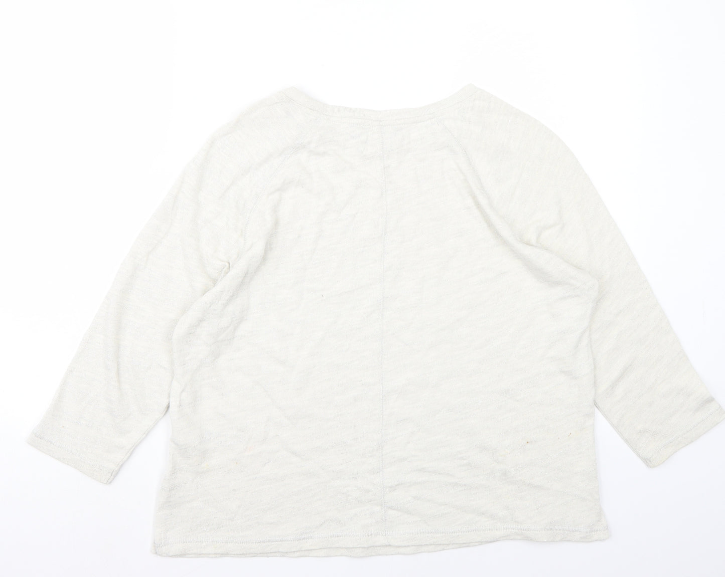 Marks and Spencer Womens Ivory   Basic T-Shirt Size 14