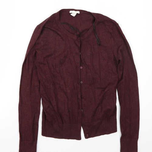 H&M Womens Purple   Cardigan Jumper Size S