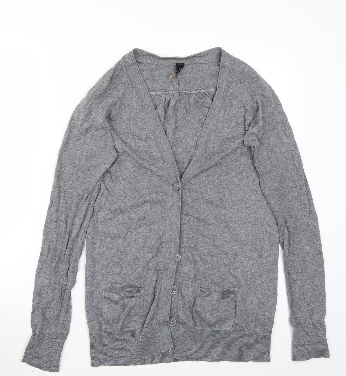 Topshop Womens Grey   Cardigan Jumper Size 12