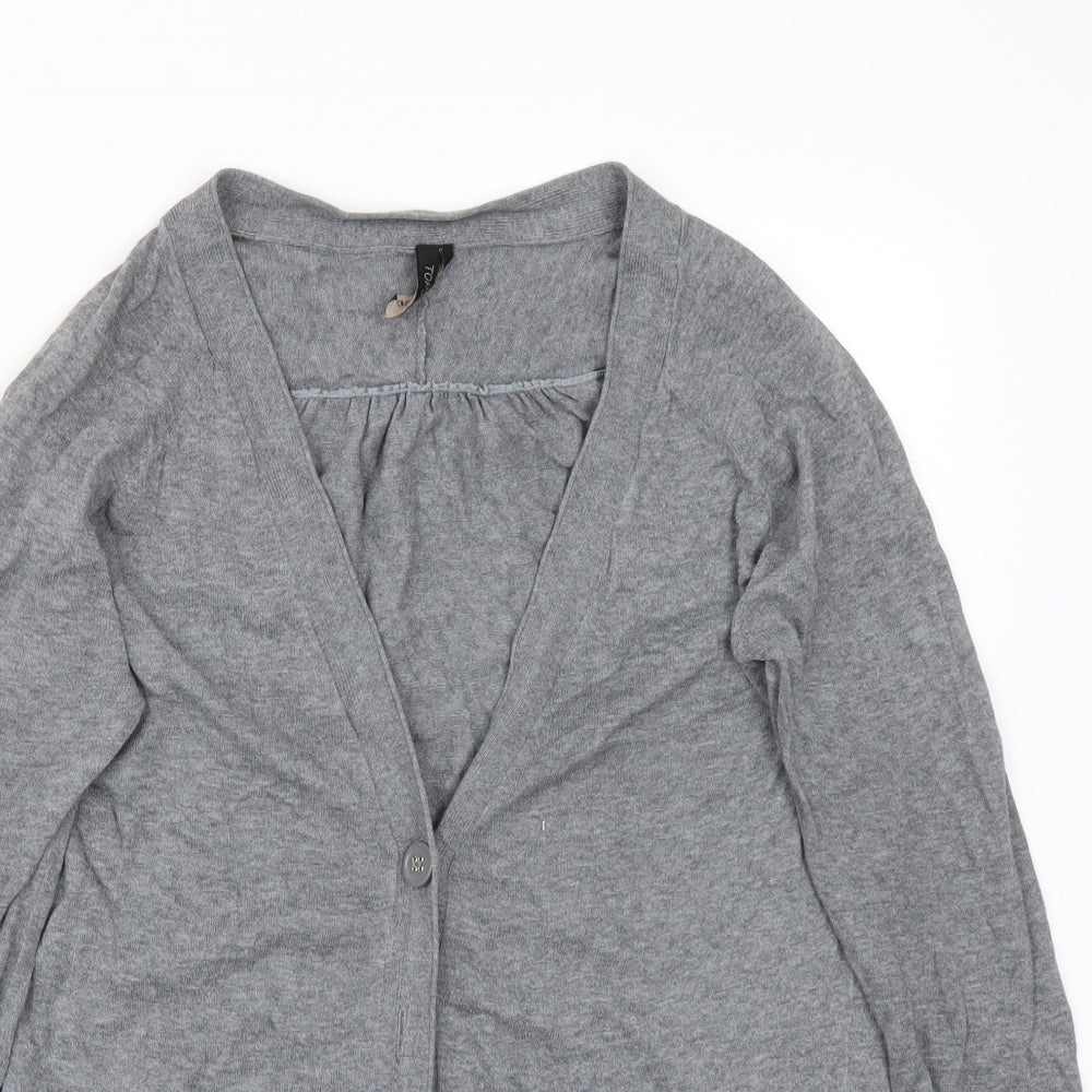 Topshop Womens Grey   Cardigan Jumper Size 12