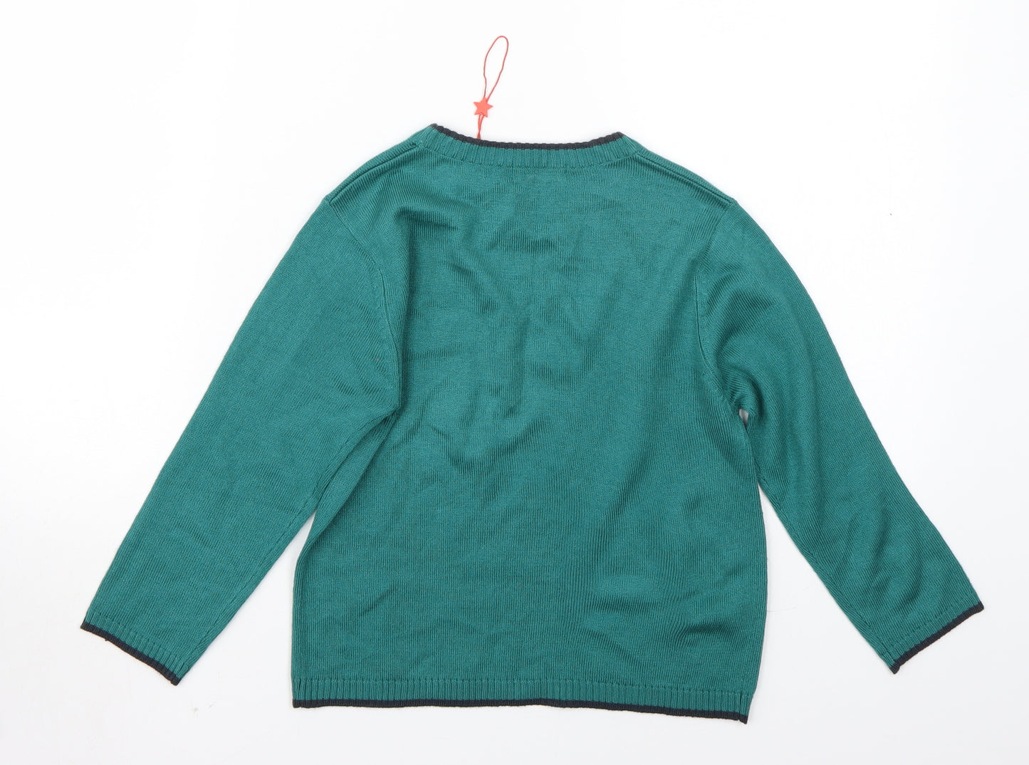 M&Co Boys Green   Pullover Jumper Size 5-6 Years