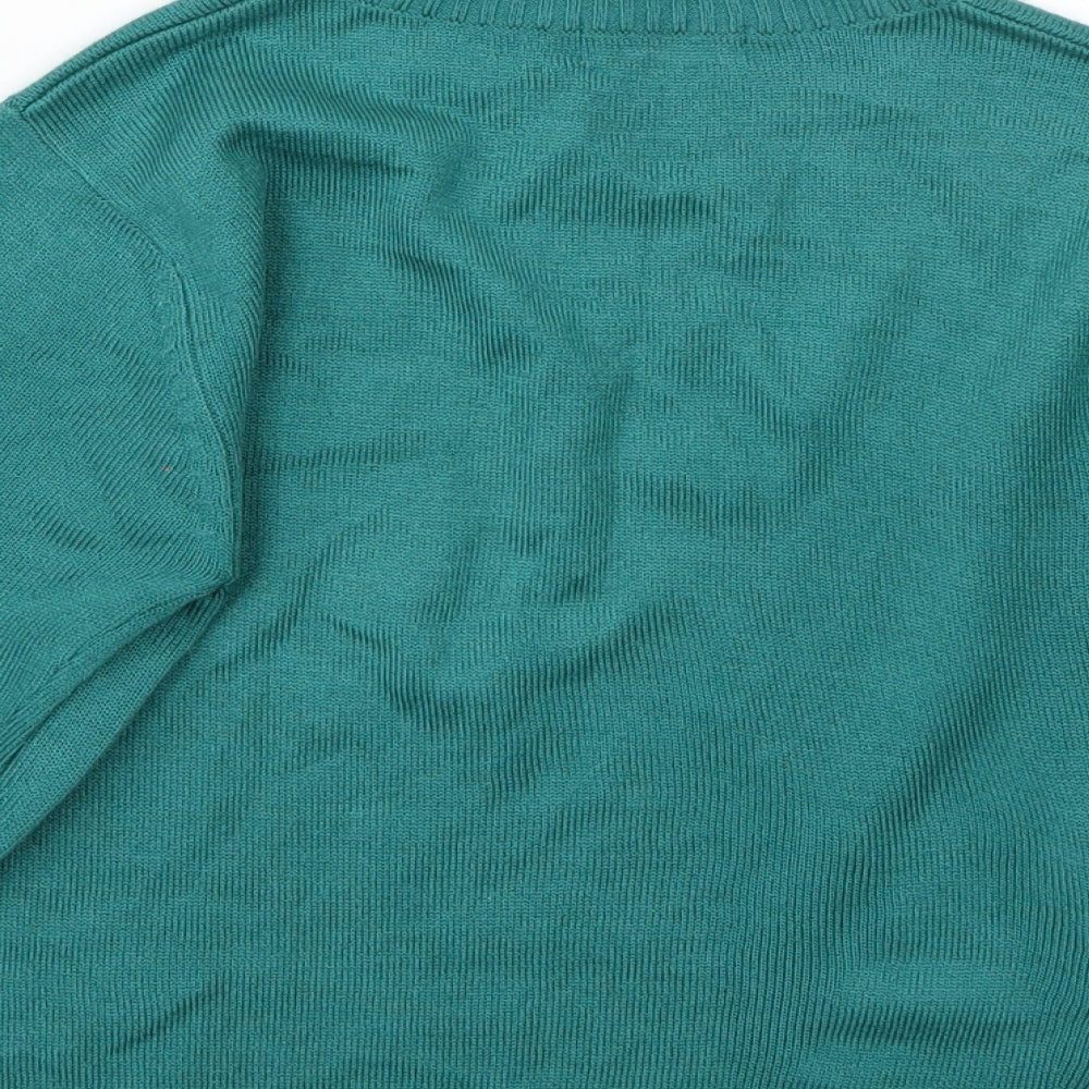 M&Co Boys Green   Pullover Jumper Size 5-6 Years