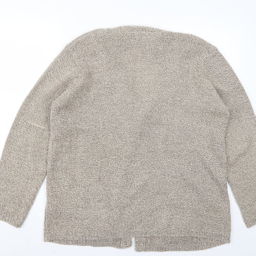 BM Womens Beige   Cardigan Jumper Size L