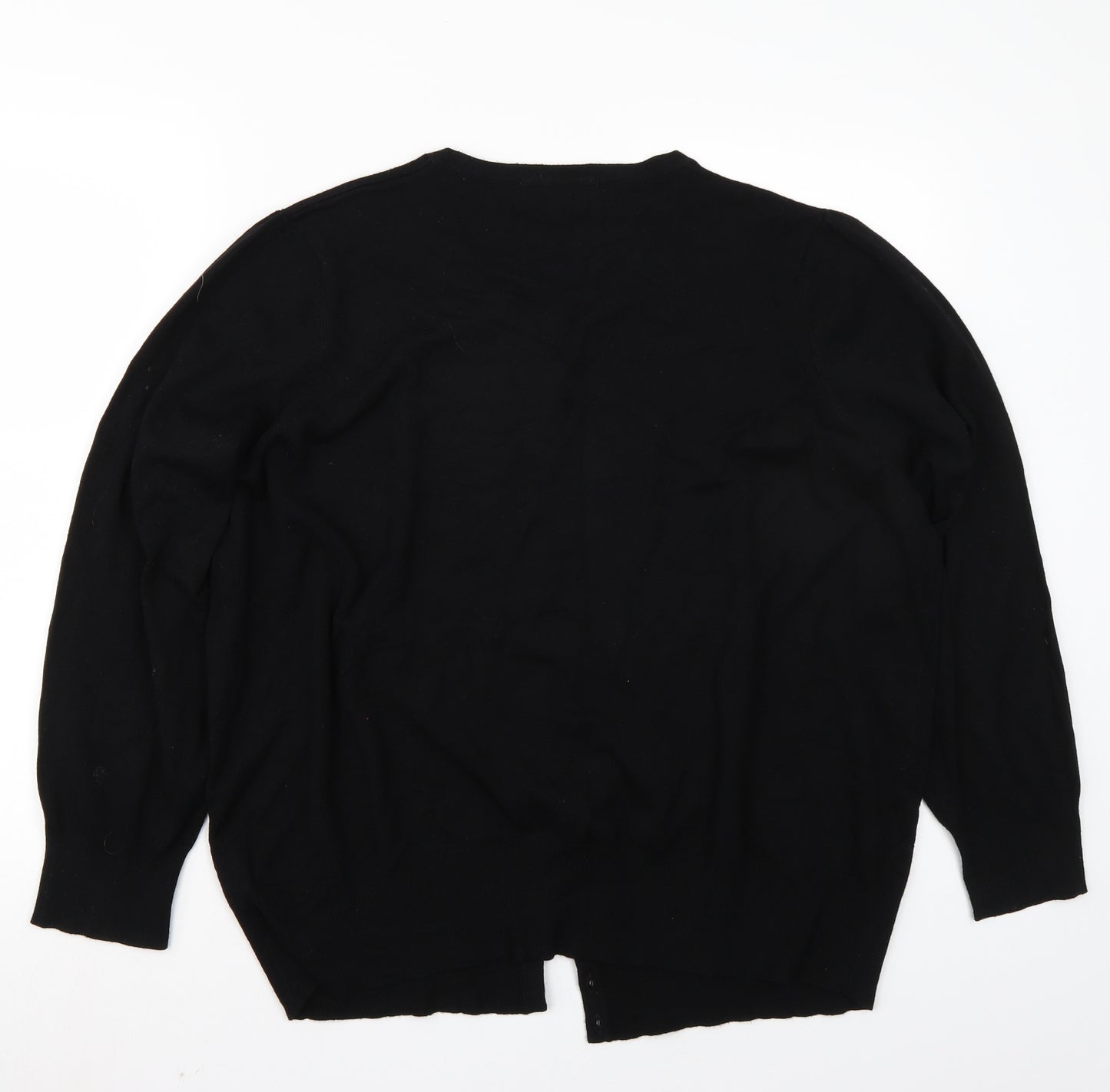Marks and Spencer Womens Black   Cardigan Jumper Size 24