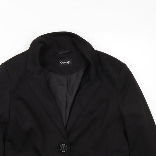 George Womens Black   Jacket Blazer Size 14