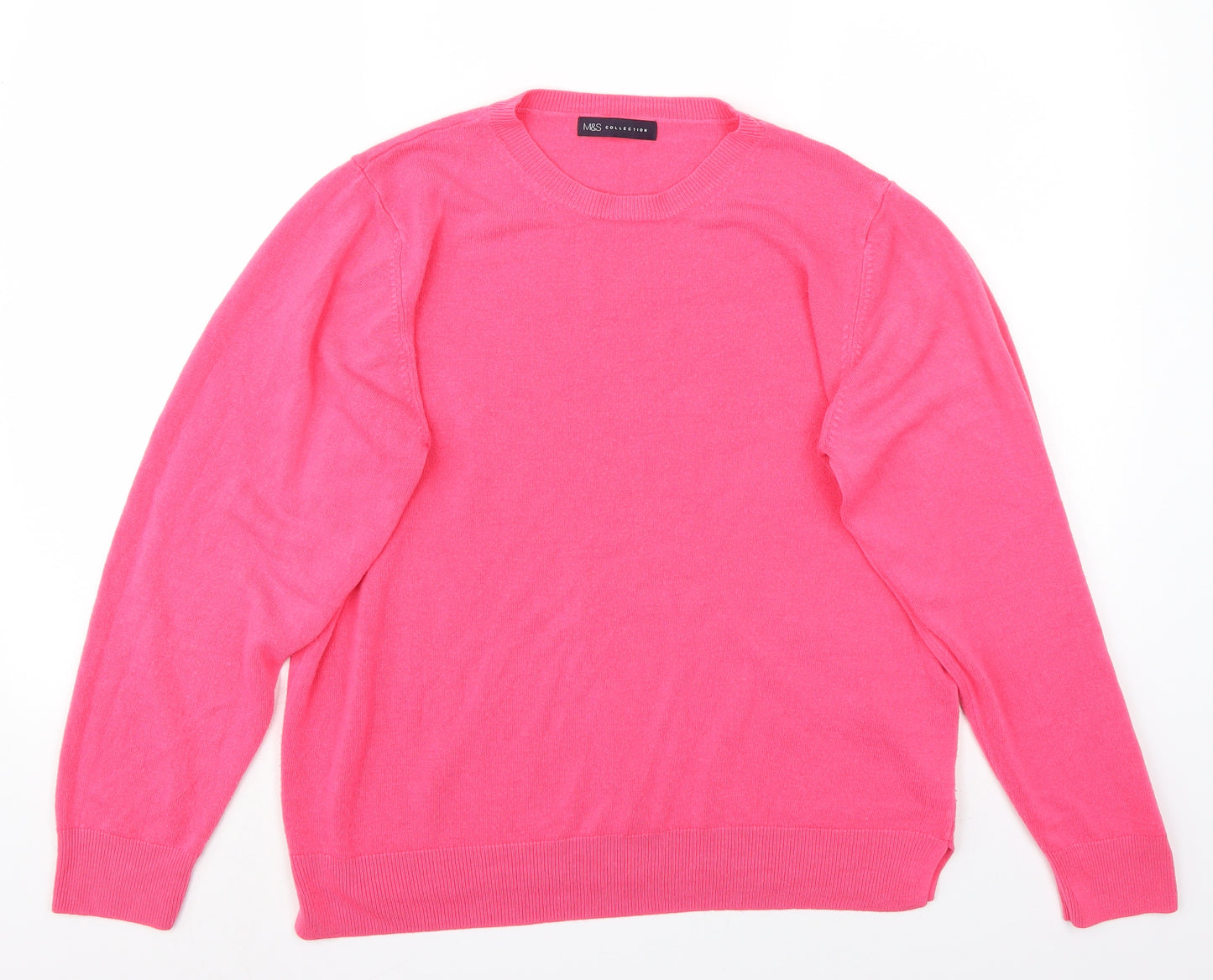 Marks and Spencer Womens Pink   Pullover Jumper Size L