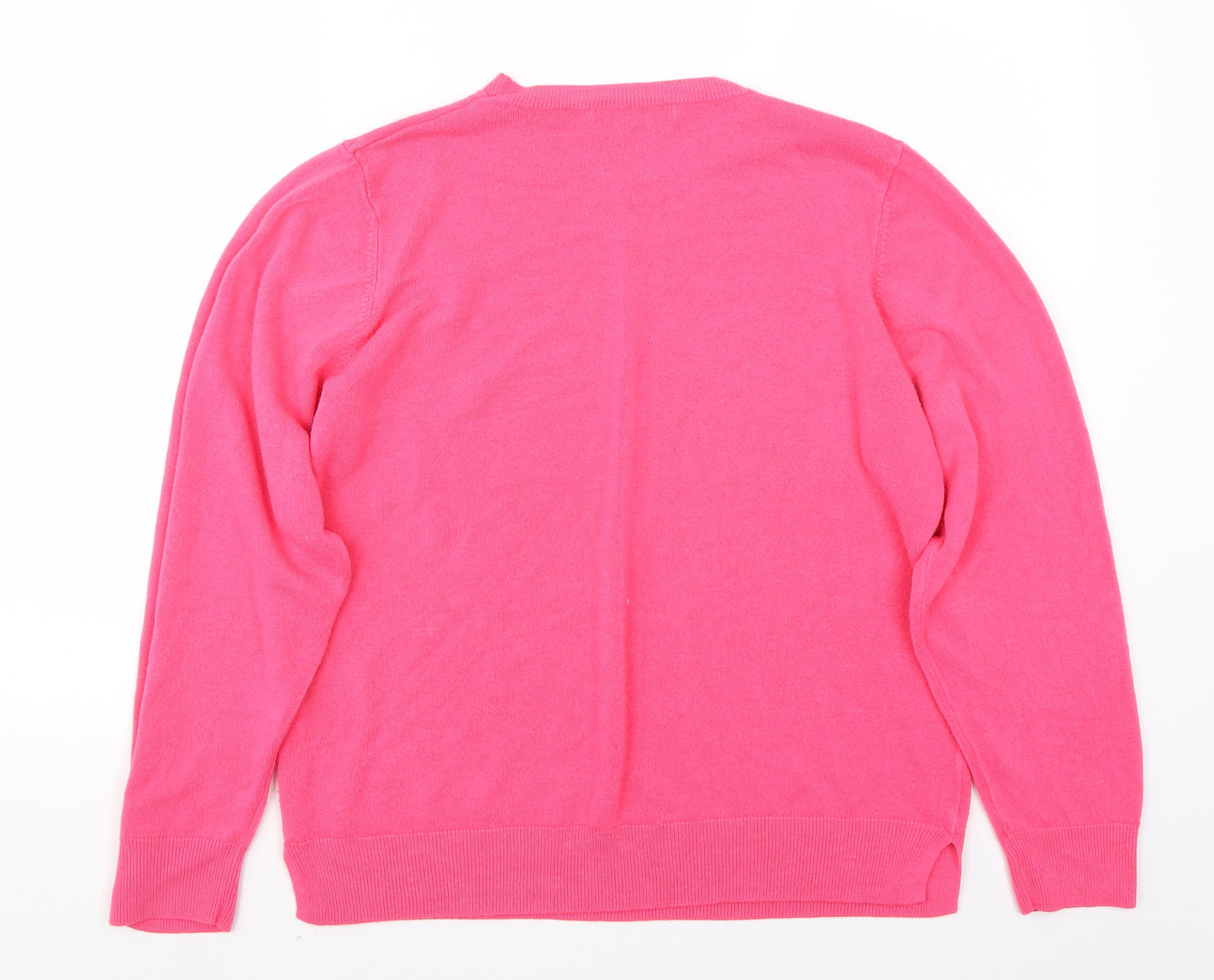 Marks and Spencer Womens Pink   Pullover Jumper Size L