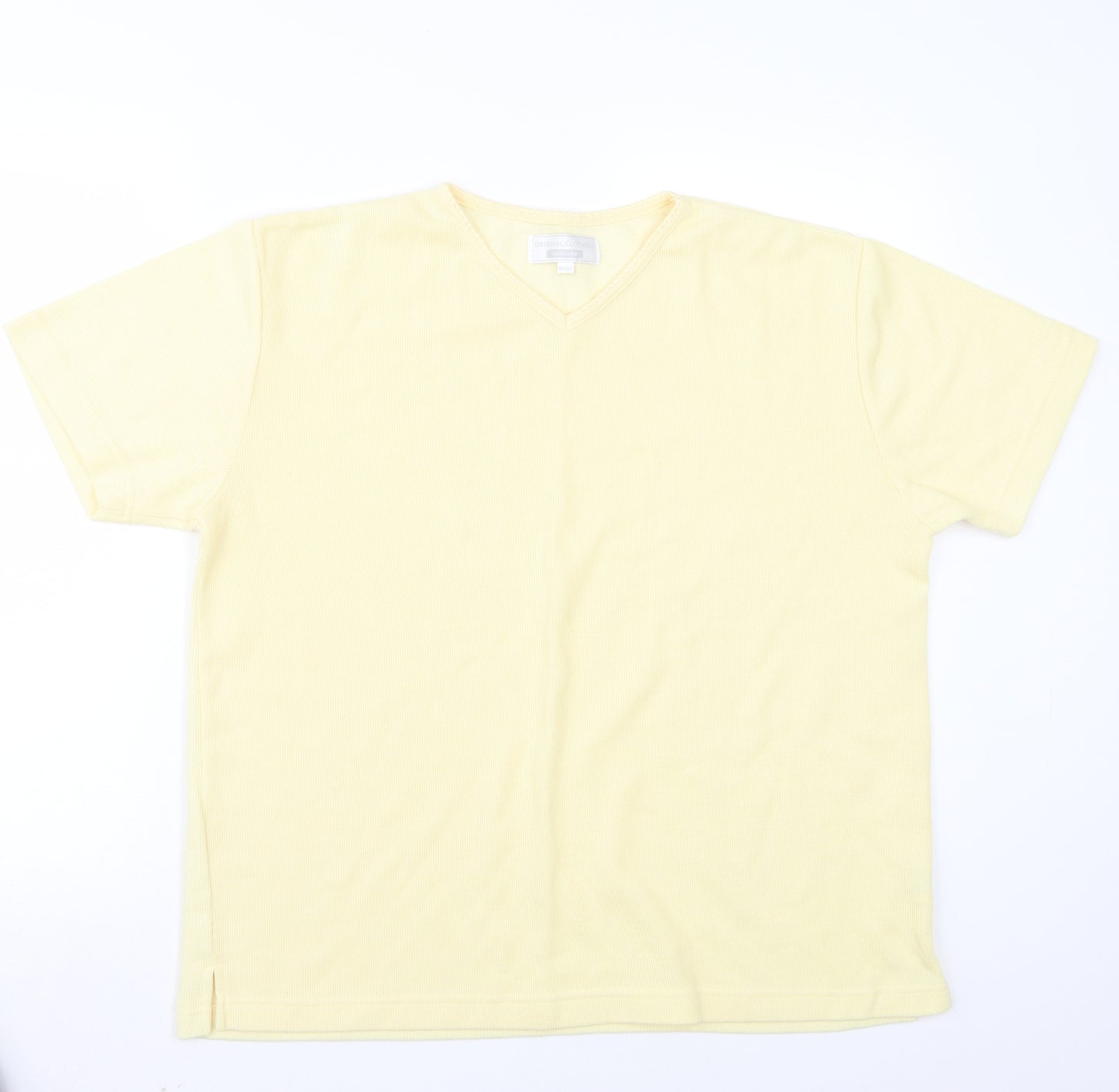 Original clothing  Womens Yellow   Basic T-Shirt Size 14