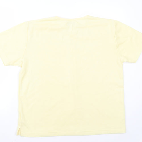 Original clothing  Womens Yellow   Basic T-Shirt Size 14