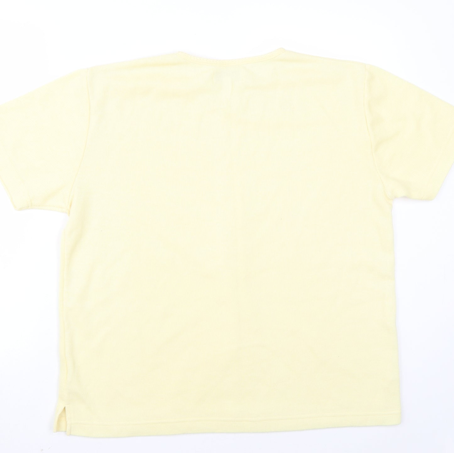 Original clothing  Womens Yellow   Basic T-Shirt Size 14