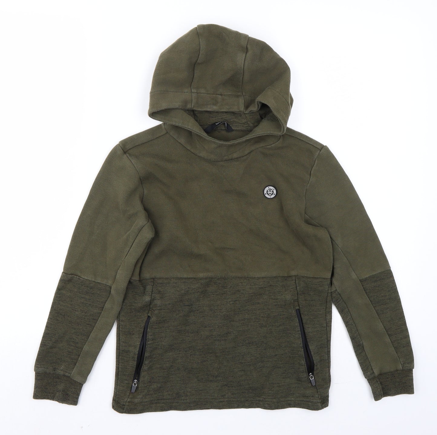 George Boys Green   Pullover Hoodie Size 9-10 Years