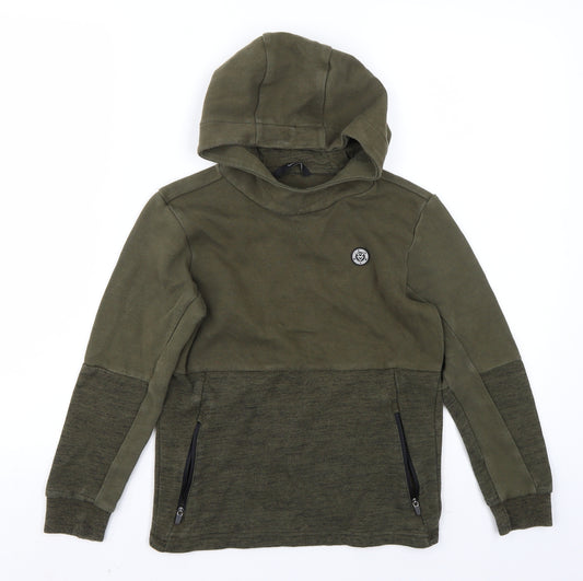 George Boys Green   Pullover Hoodie Size 9-10 Years
