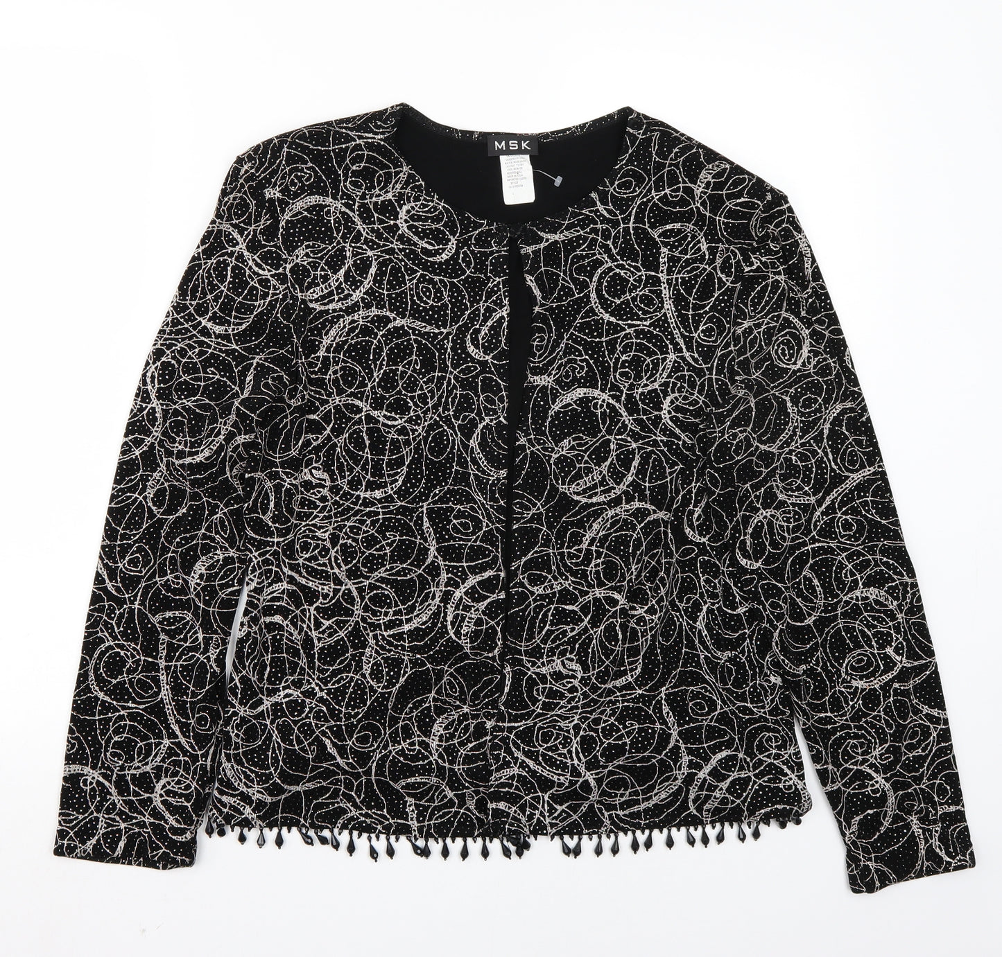 MSK Womens Black   Cardigan Jumper Size L