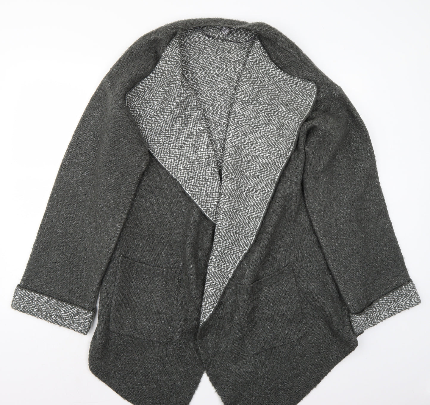 Primark Womens Grey   Jacket Coatigan Size L