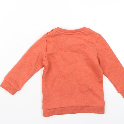 fred & flo Baby Orange   Pullover Jumper Size 6-9 Months