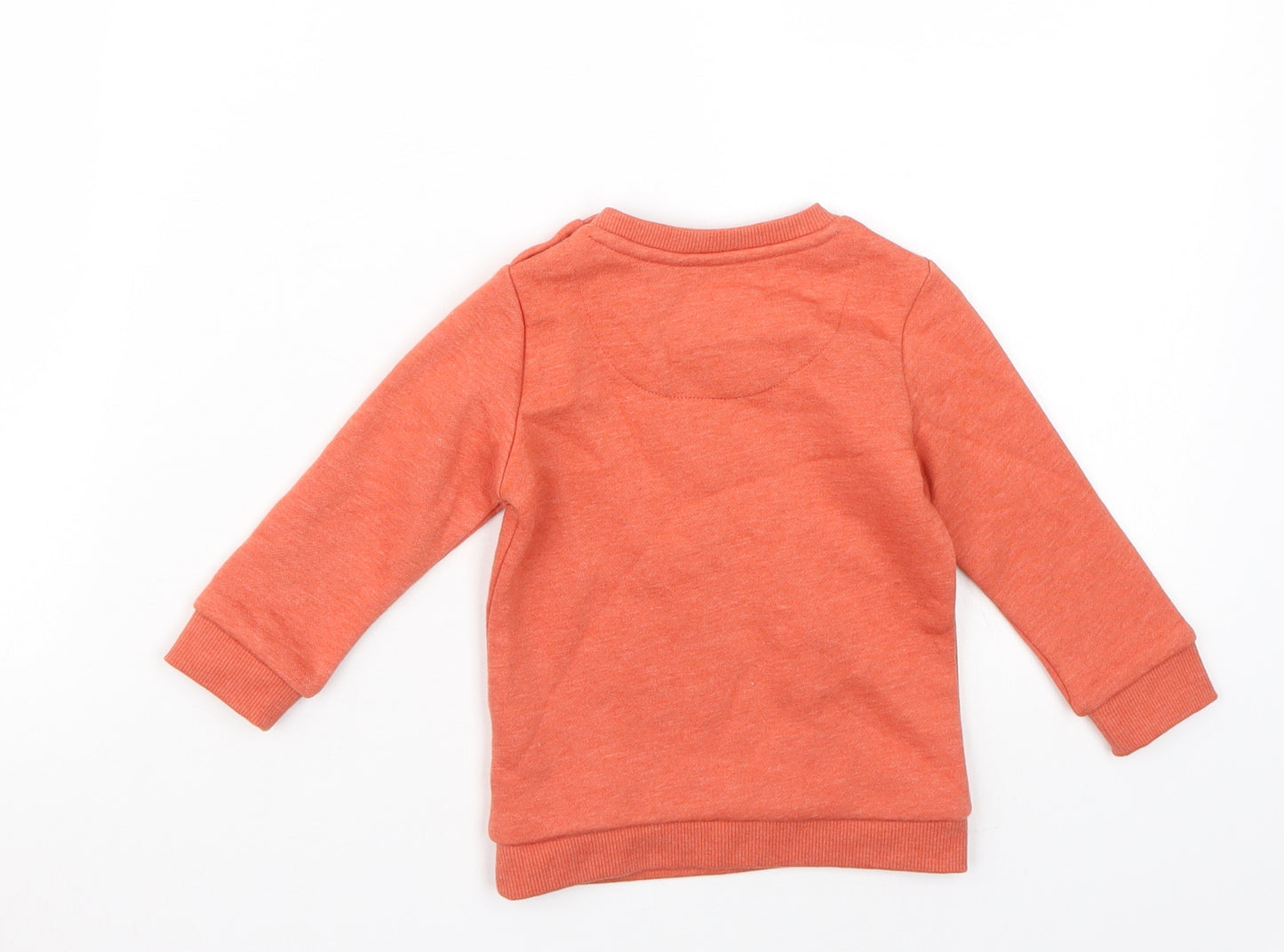 fred & flo Baby Orange   Pullover Jumper Size 6-9 Months