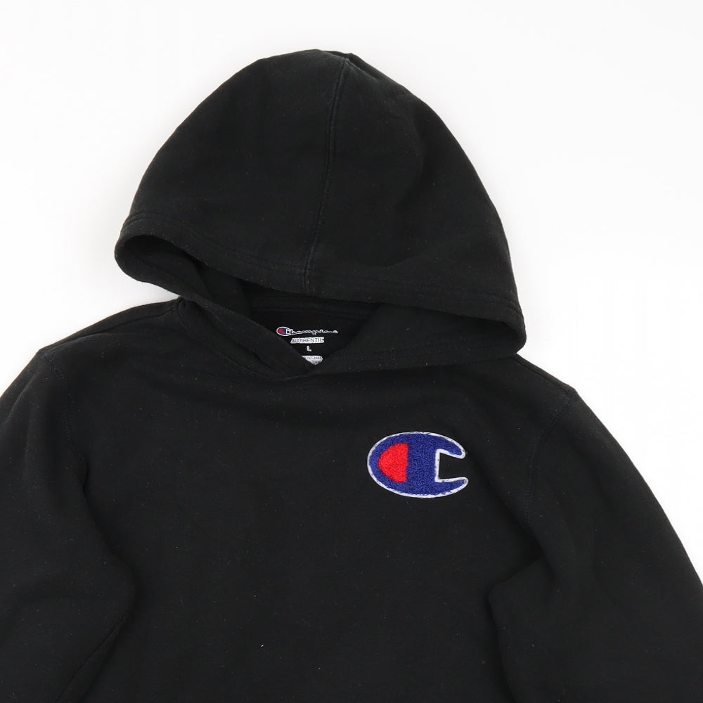 Champion Womens Black   Pullover Hoodie Size L
