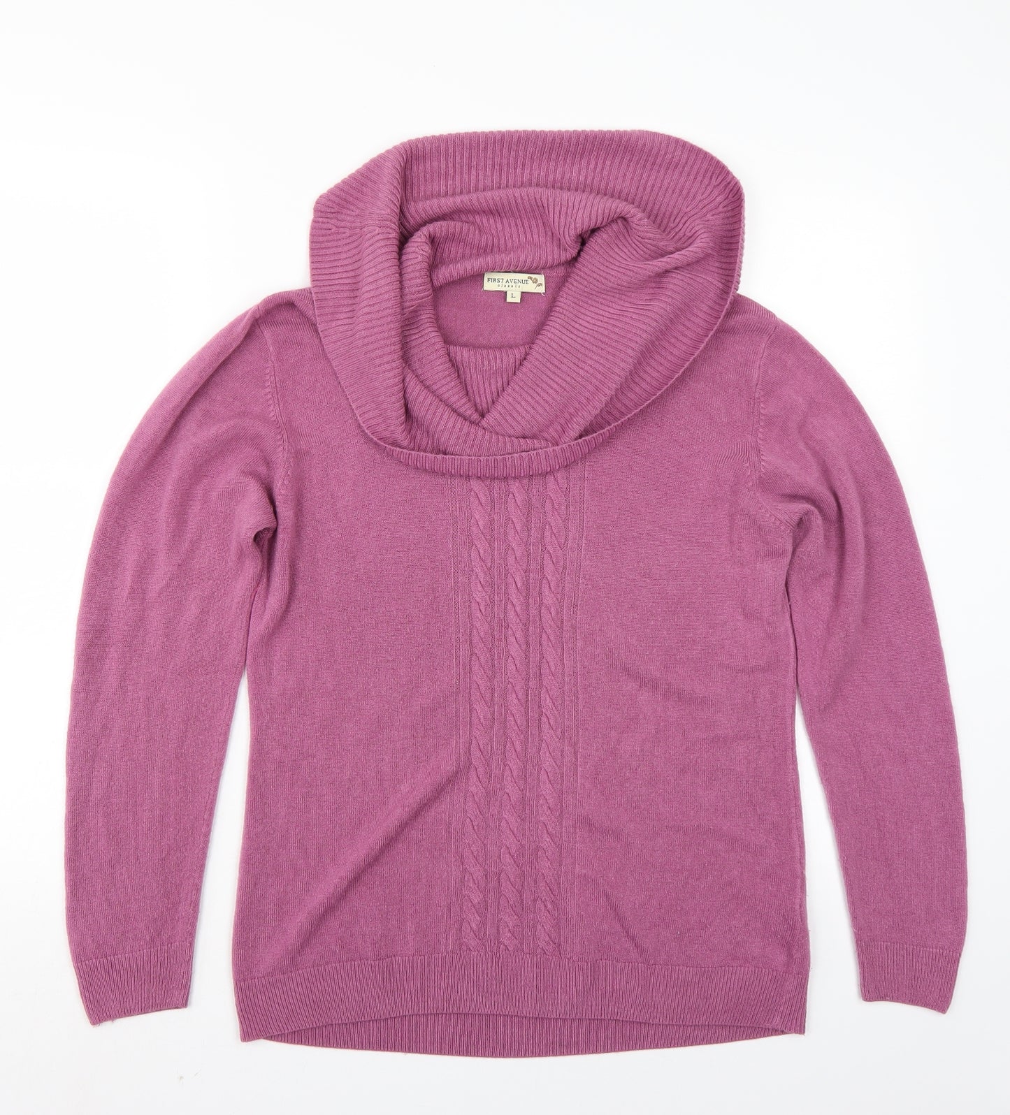 First Avenue Womens Pink   Pullover Jumper Size L