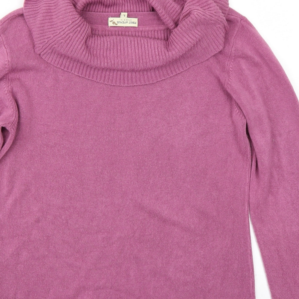 First Avenue Womens Pink   Pullover Jumper Size L