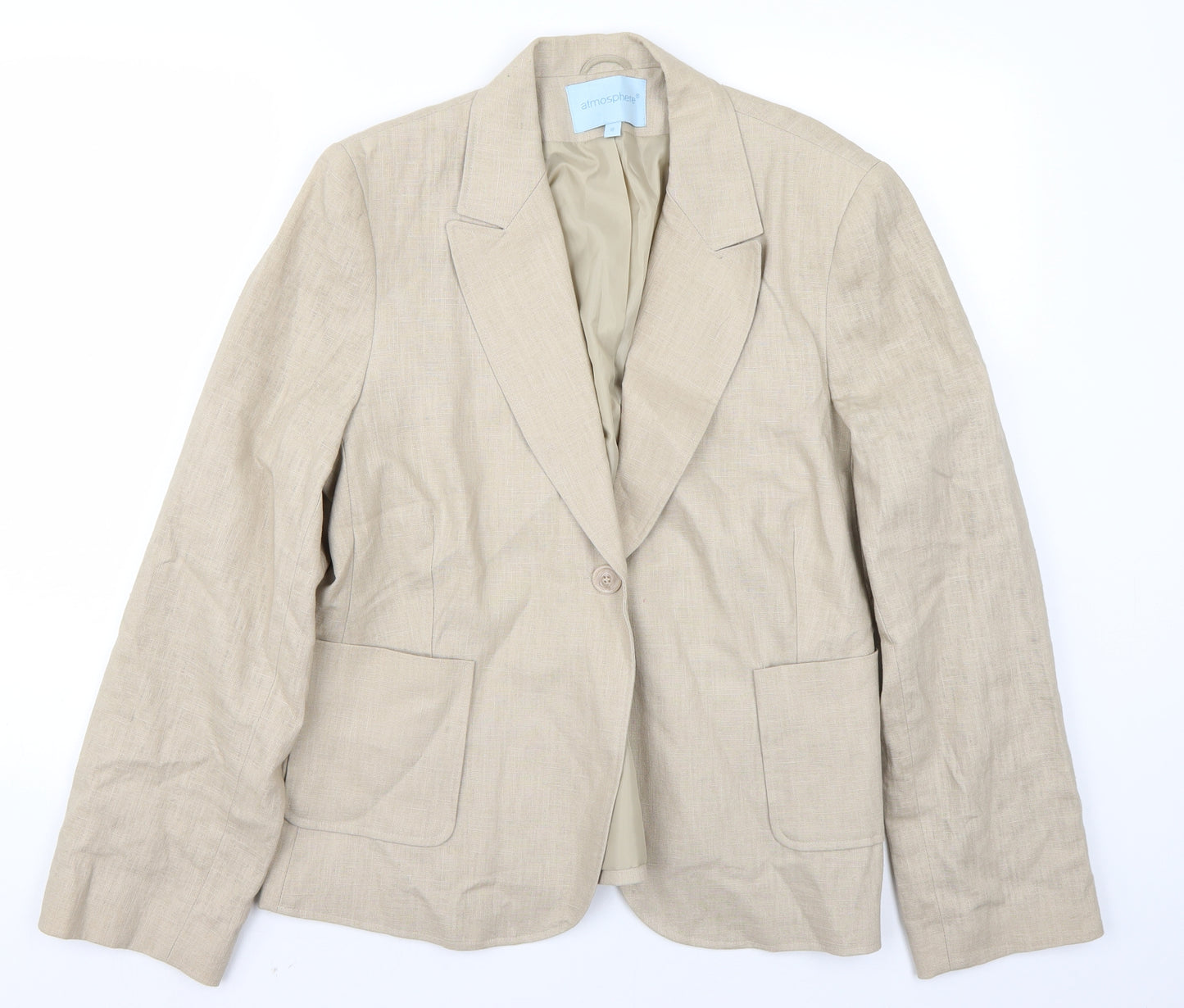 Primark Womens Beige   Jacket Blazer Size 18