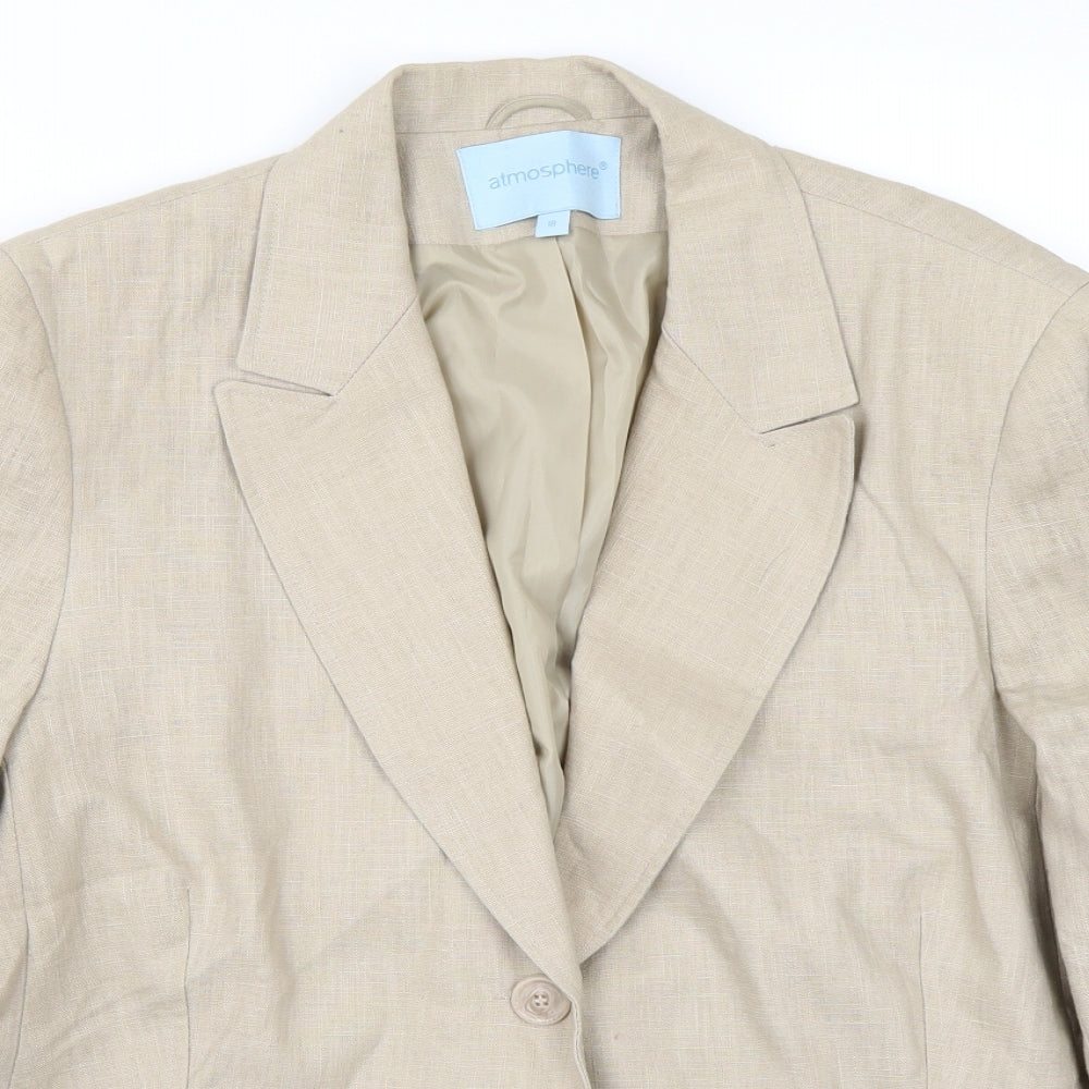 Primark Womens Beige   Jacket Blazer Size 18