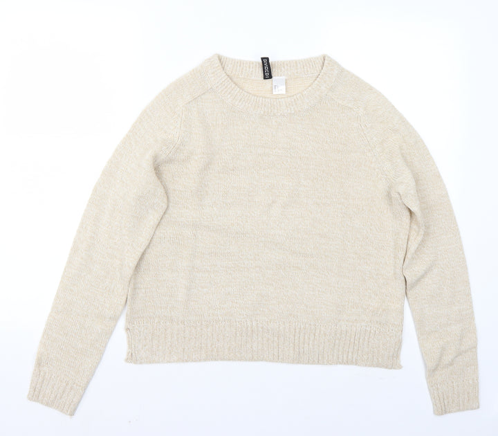 H&M Womens Beige   Pullover Jumper Size S