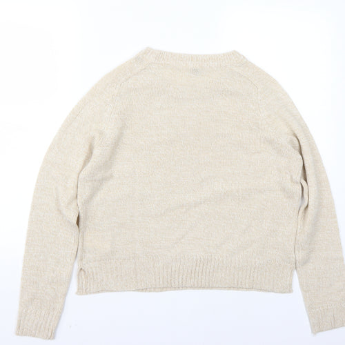H&M Womens Beige   Pullover Jumper Size S