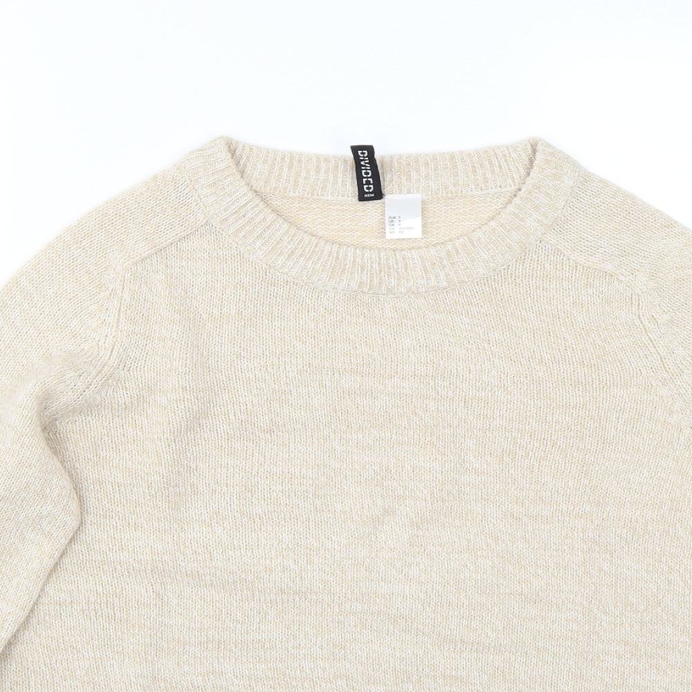 H&M Womens Beige   Pullover Jumper Size S