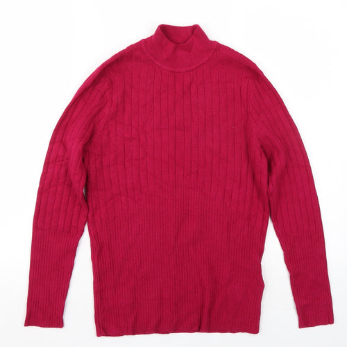 Marks and Spencer Womens Pink  Rayon Pullover Jumper Size 12