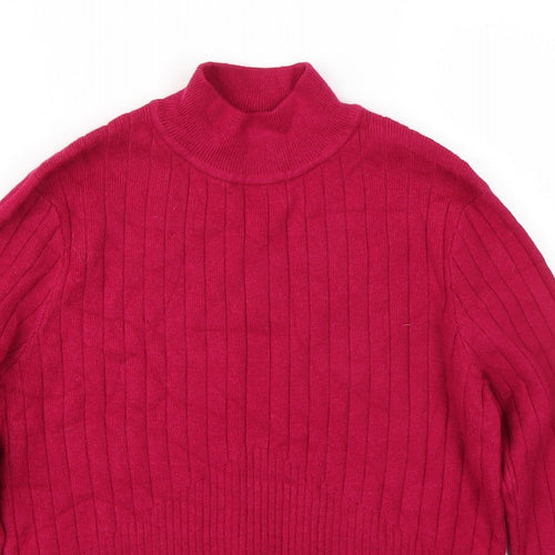 Marks and Spencer Womens Pink  Rayon Pullover Jumper Size 12