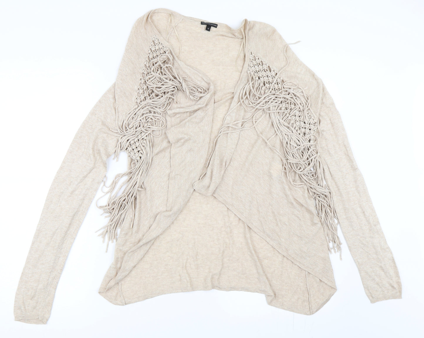 Marks and Spencer Womens Beige   Cape Jumper Size 12