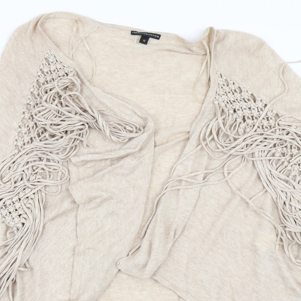 Marks and Spencer Womens Beige   Cape Jumper Size 12
