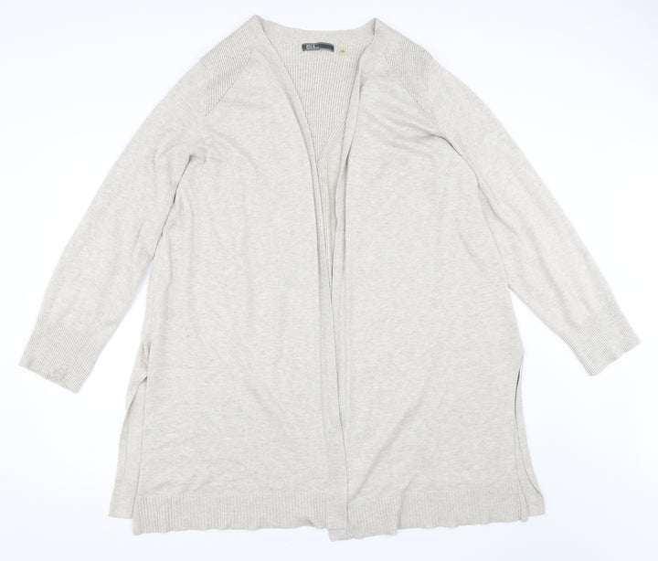 89th & Madison Womens Beige Cardigan Jumper Size XL