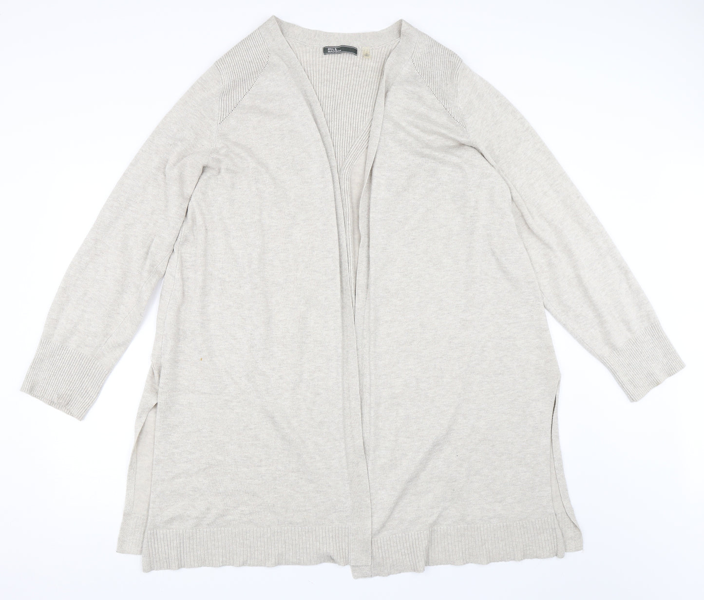 89th & Madison Womens Beige   Cardigan Jumper Size XL