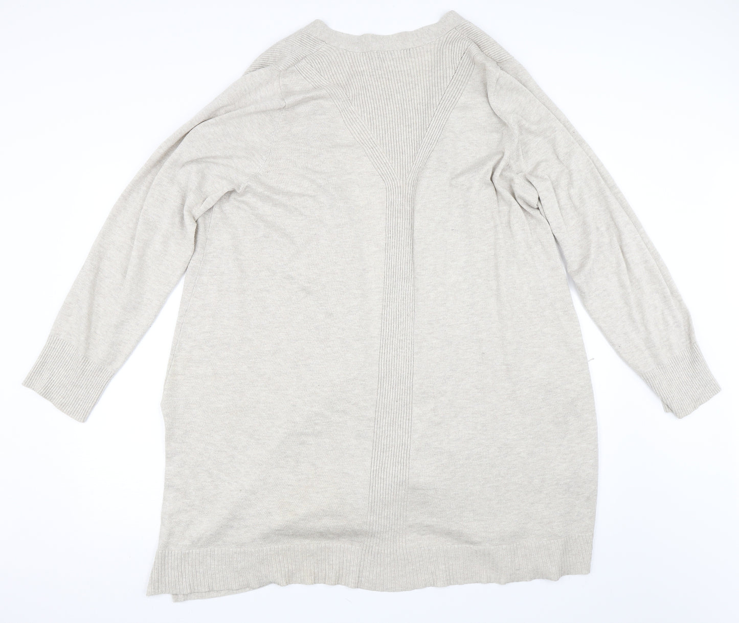 89th & Madison Womens Beige   Cardigan Jumper Size XL