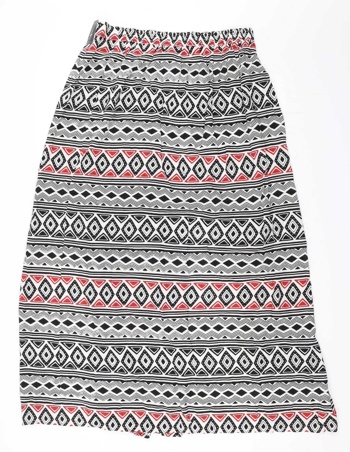 Atmosphere Womens White Geometric  Maxi Skirt Size 14