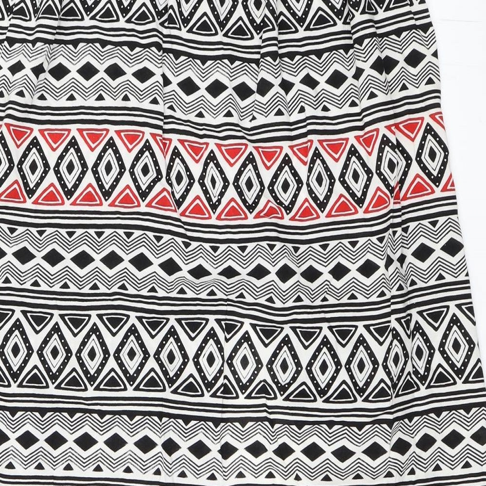 Atmosphere Womens White Geometric  Maxi Skirt Size 14