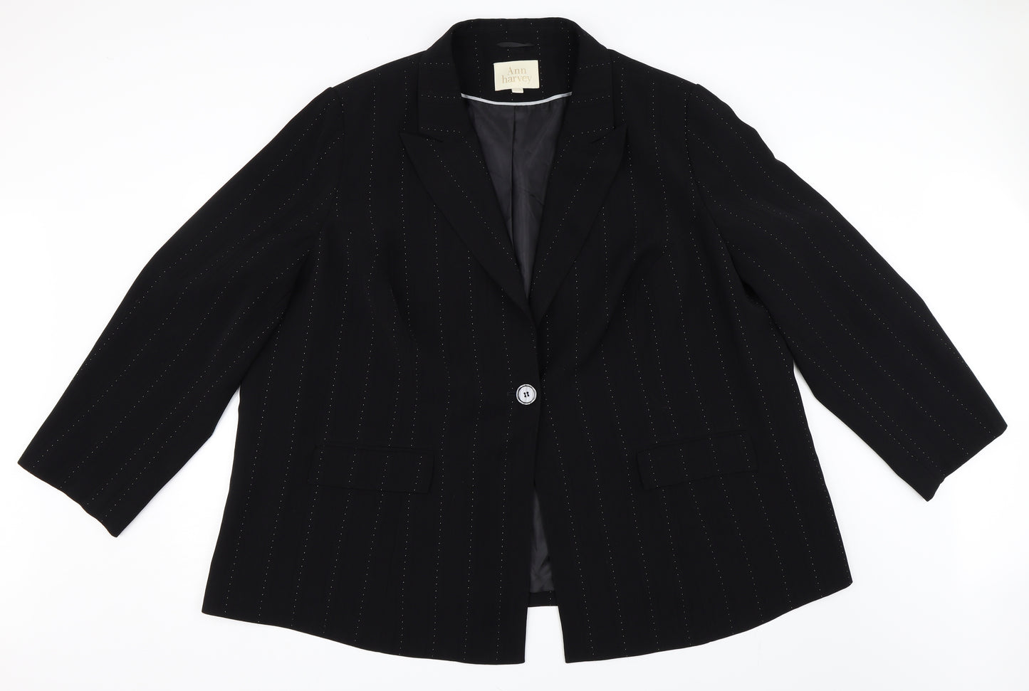 Ann Harvey Womens Black   Jacket Blazer Size 30