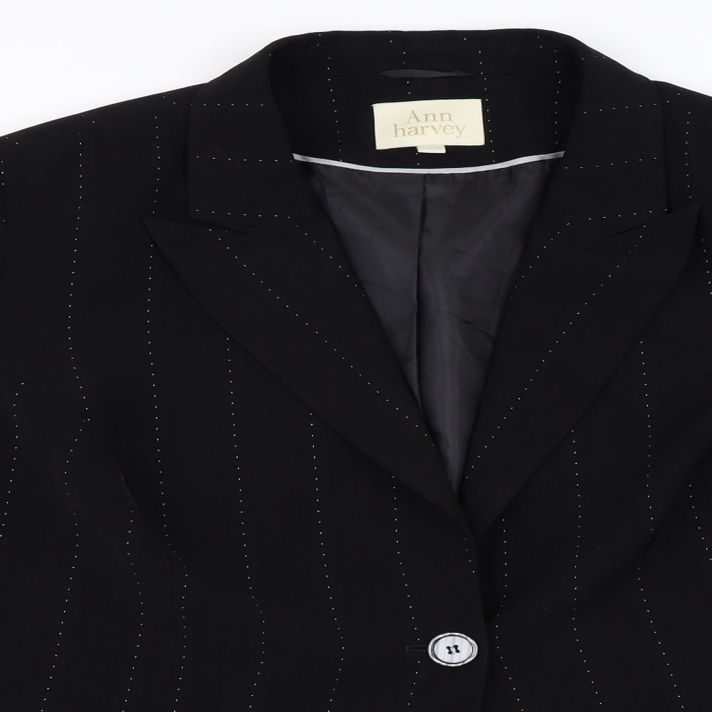 Ann Harvey Womens Black   Jacket Blazer Size 30