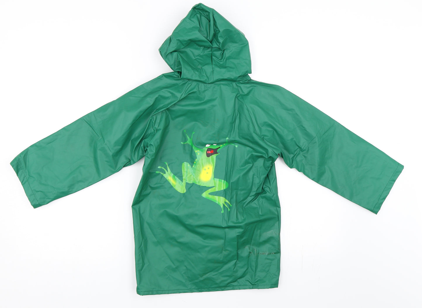 Debenhams Boys Green   Rain Coat Coat Size 5-6 Years  - Frog