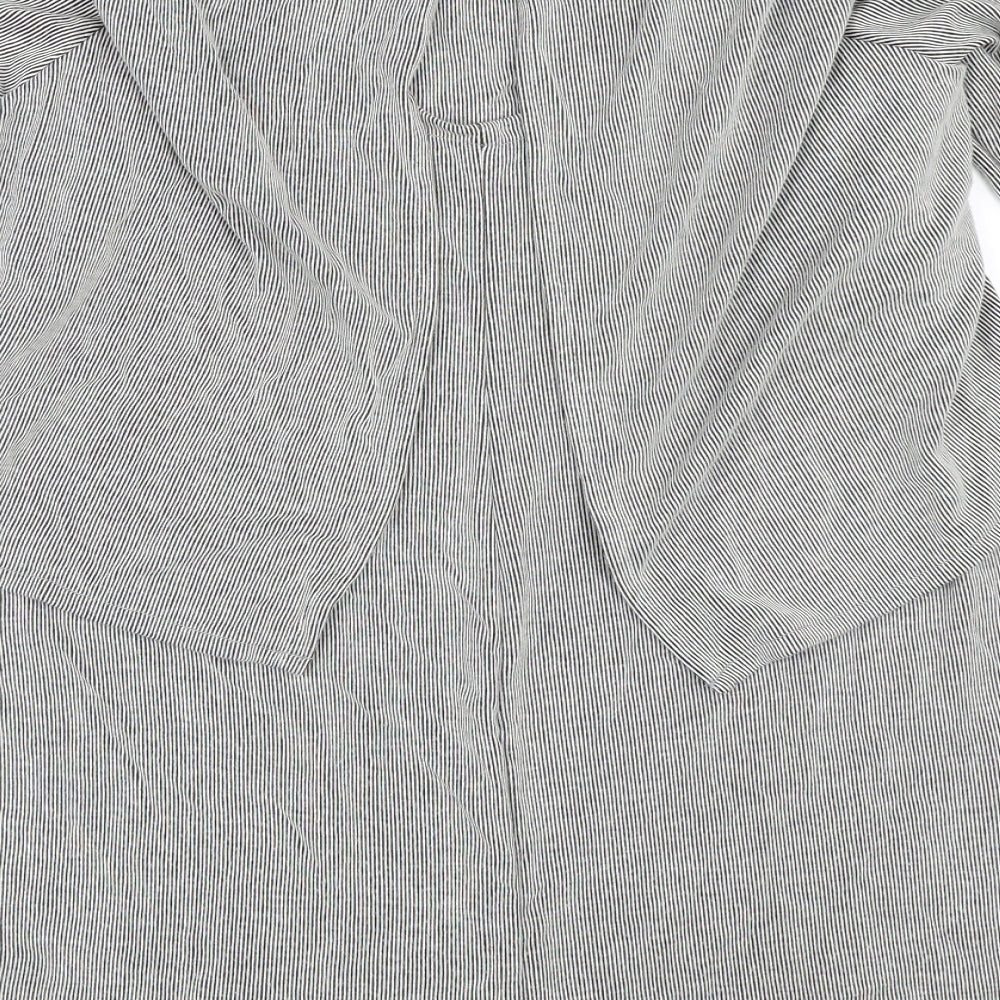 Topshop Womens Grey Striped  Jumper Dress  Size 12