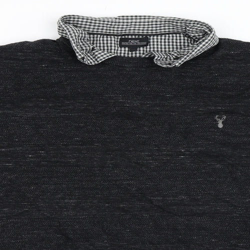 NEXT Mens Black   Pullover Jumper Size 2XL