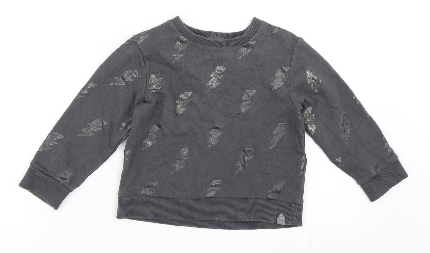 Mothercare Girls Grey   Pullover Sweatshirt Size 2-3 Years